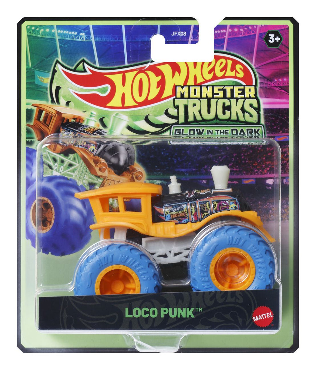 Hot Wheels Monster Truck Glow In The Dark Assortment - 1 Supplied