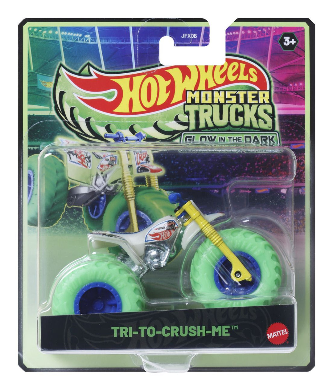 Hot Wheels Monster Truck Glow In The Dark Assortment - 1 Supplied