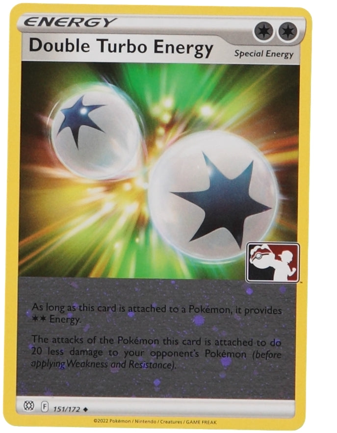 Pokemon TCG Double Turbo Energy BRS 151 (FOIL) Prize Pack S3