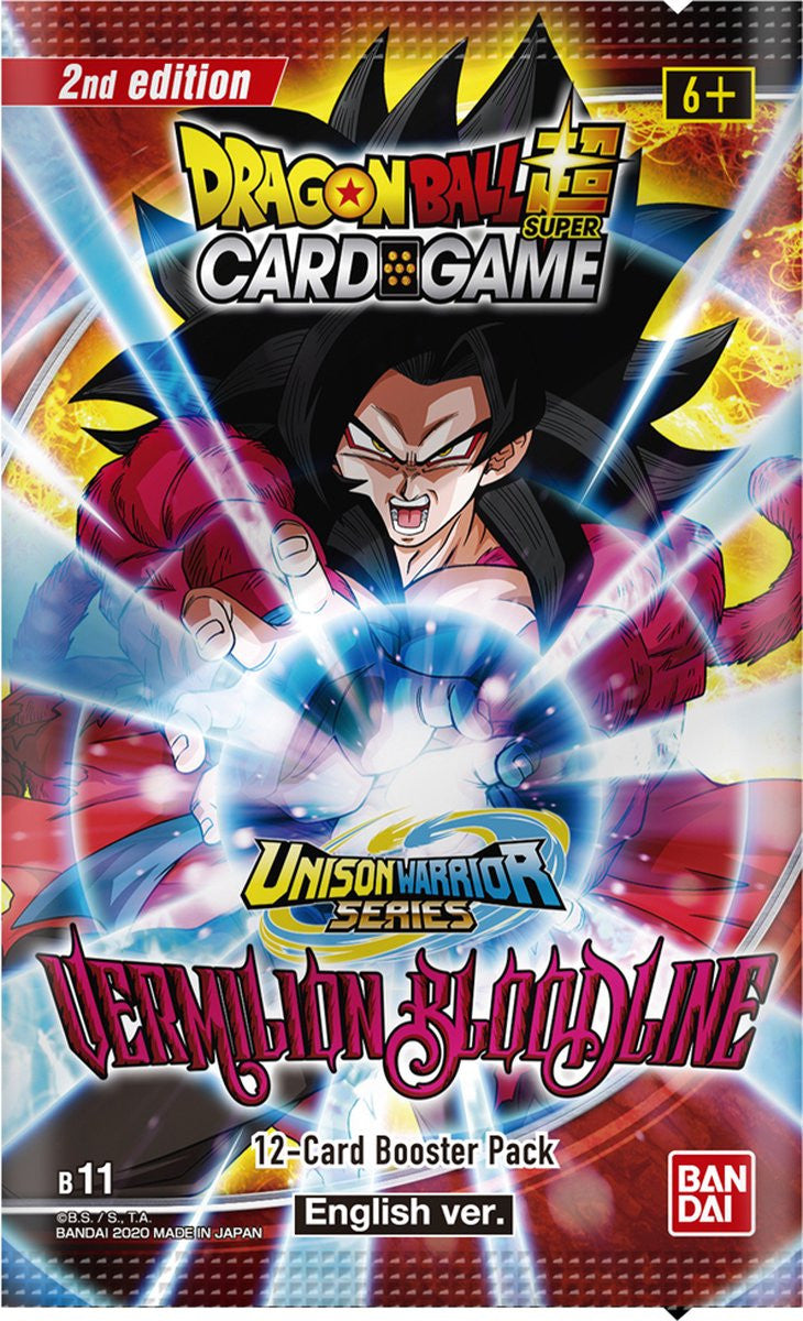 Dragon Ball Super TCG: B11 Unison Warrior Series: Vermilion Bloodline - Booster Pack