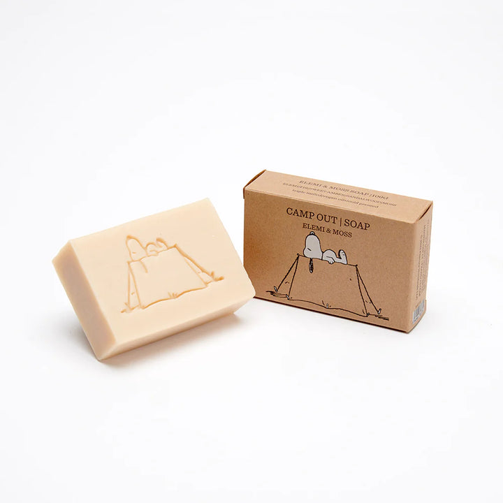 Magpie x Peanuts Soap - Camp Out - Elemi & Moss - stylecreep.com