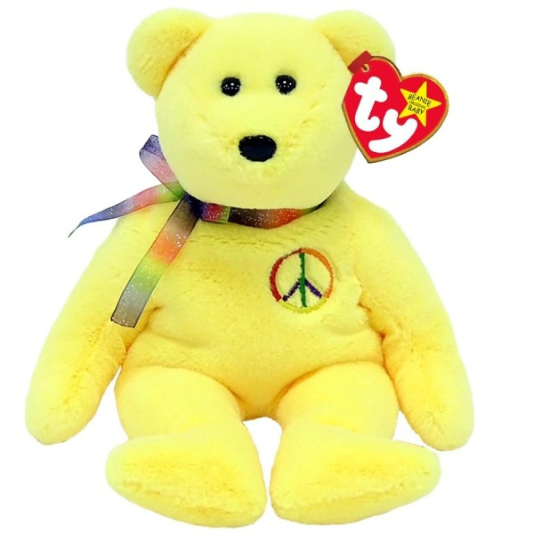 TY Original Beanie Baby Regular - Peace Bear II - stylecreep.com