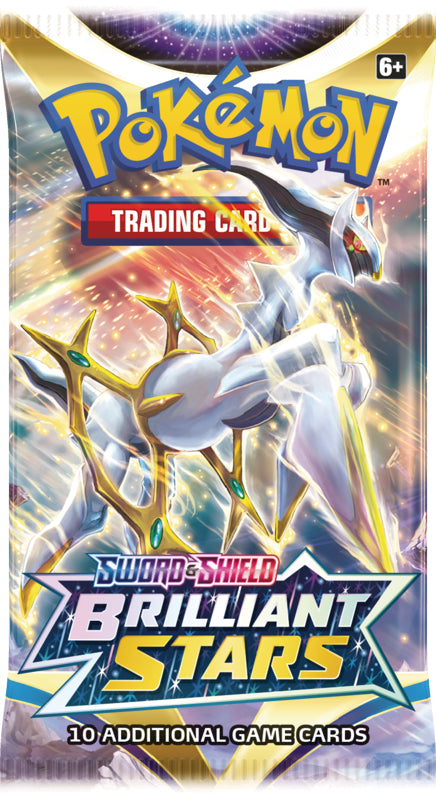 Pokemon TCG Sword & Shield Brilliant Stars Foil Booster Pack (1 Pack) - stylecreep.com