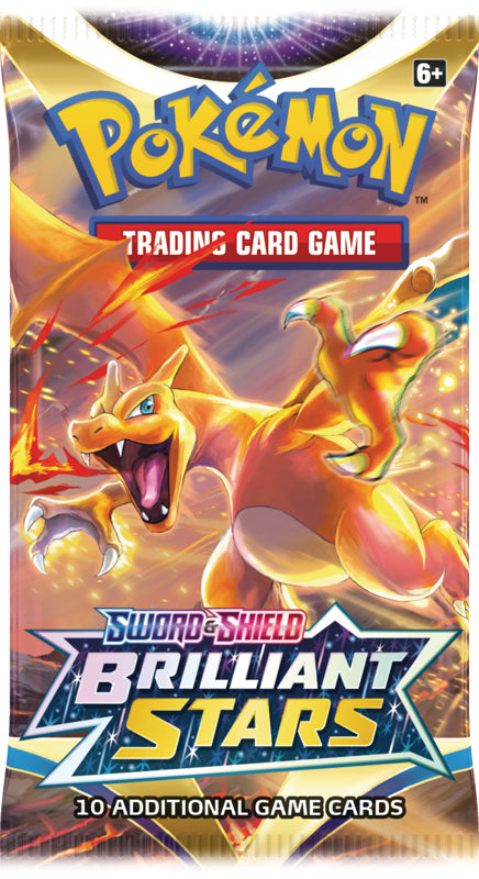 Pokemon TCG Sword & Shield Brilliant Stars Foil Booster Pack (1 Pack) - stylecreep.com