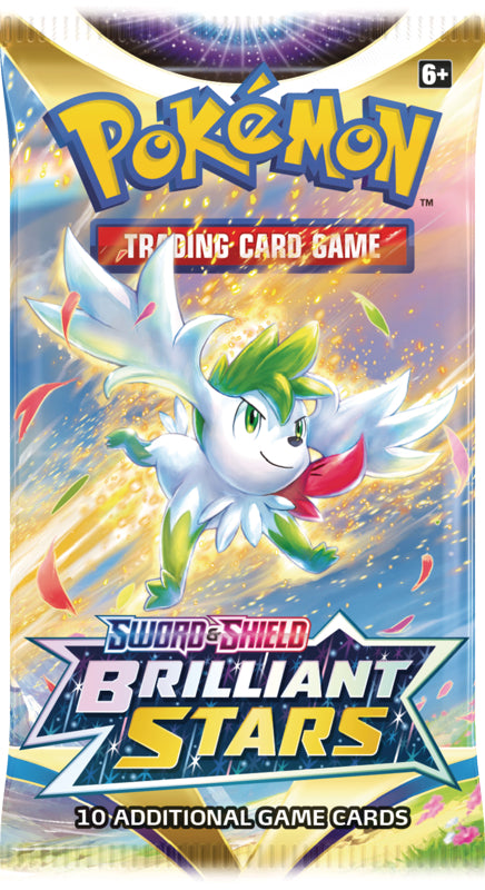 Pokemon TCG Sword & Shield Brilliant Stars Foil Booster Pack (1 Pack) - stylecreep.com