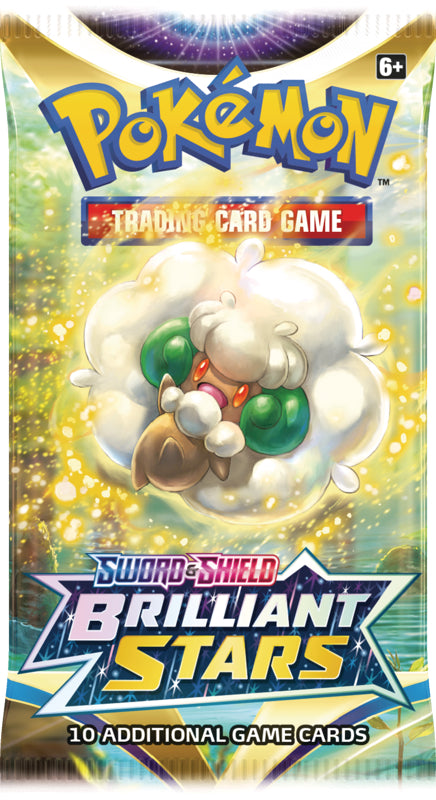 Pokemon TCG Sword & Shield Brilliant Stars Foil Booster Pack (1 Pack) - stylecreep.com