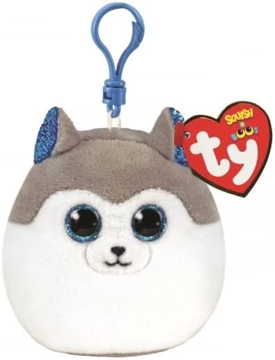 TY Squishy Beanie Key Clip Slush Husky - stylecreep.com