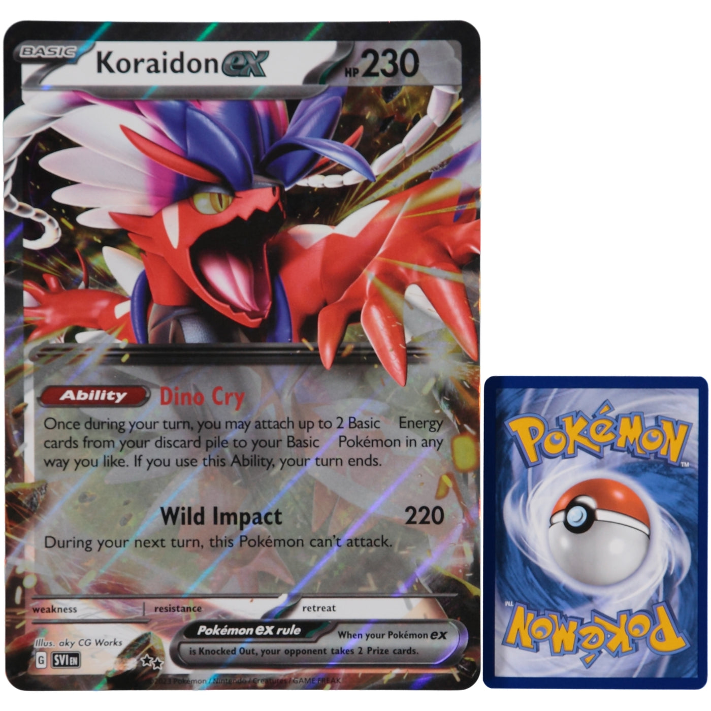  Miraidon Ex & Koraidon Ex - Scarlet & Violet - Pokemon Card Lot  - SVP028 & SVP029 - Black Star Promo : Toys & Games