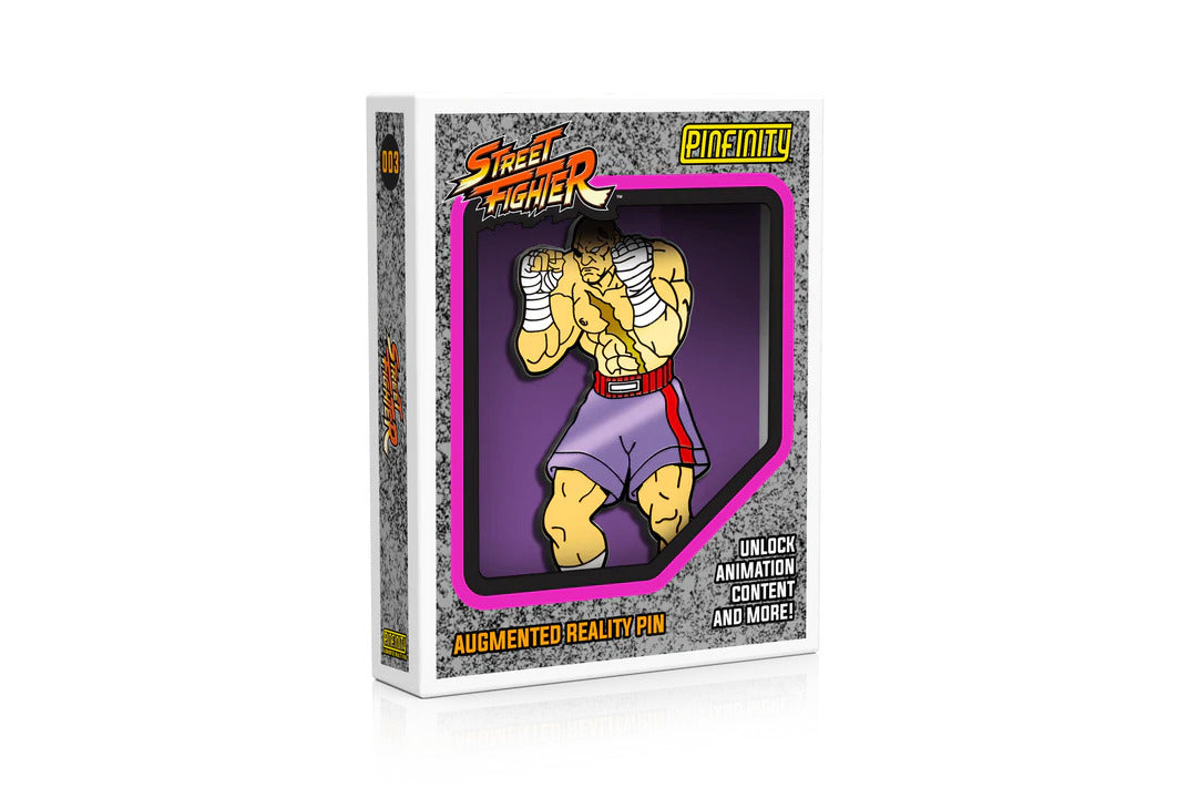 Pinfinity Street Fighter Sagat Augmented Reality Pin Badge - stylecreep.com