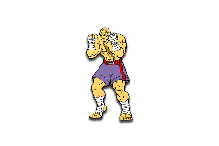 Pinfinity Street Fighter Sagat Augmented Reality Pin Badge - stylecreep.com